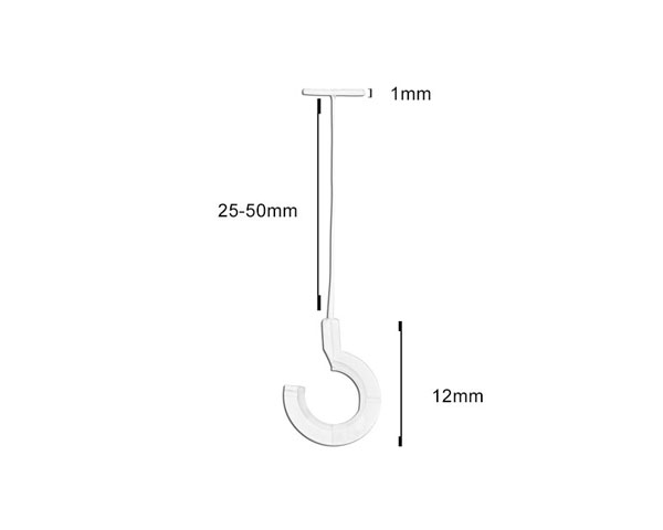 Ti bắn mác đầu móc tròn - Hook tag pin