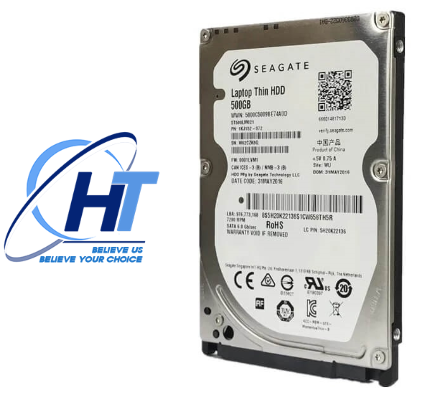 Ổ Cứng Laptop Thin HDD Seagate Inch 500GB 7200rpm ST500LM021