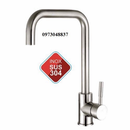 Vòi rửa chén bát nóng lạnh inox 304 xoay các hướng - Vòi rửa bát inox 304