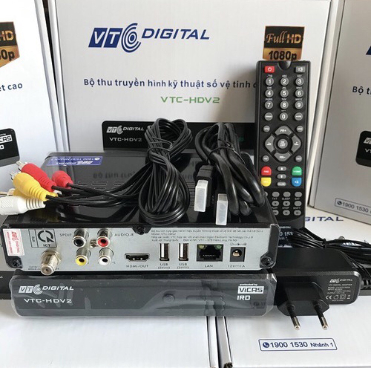 [HCM]Đầu Thu Vệ Tinh VTC HD V2 Sẵn 4 tháng thuê bao