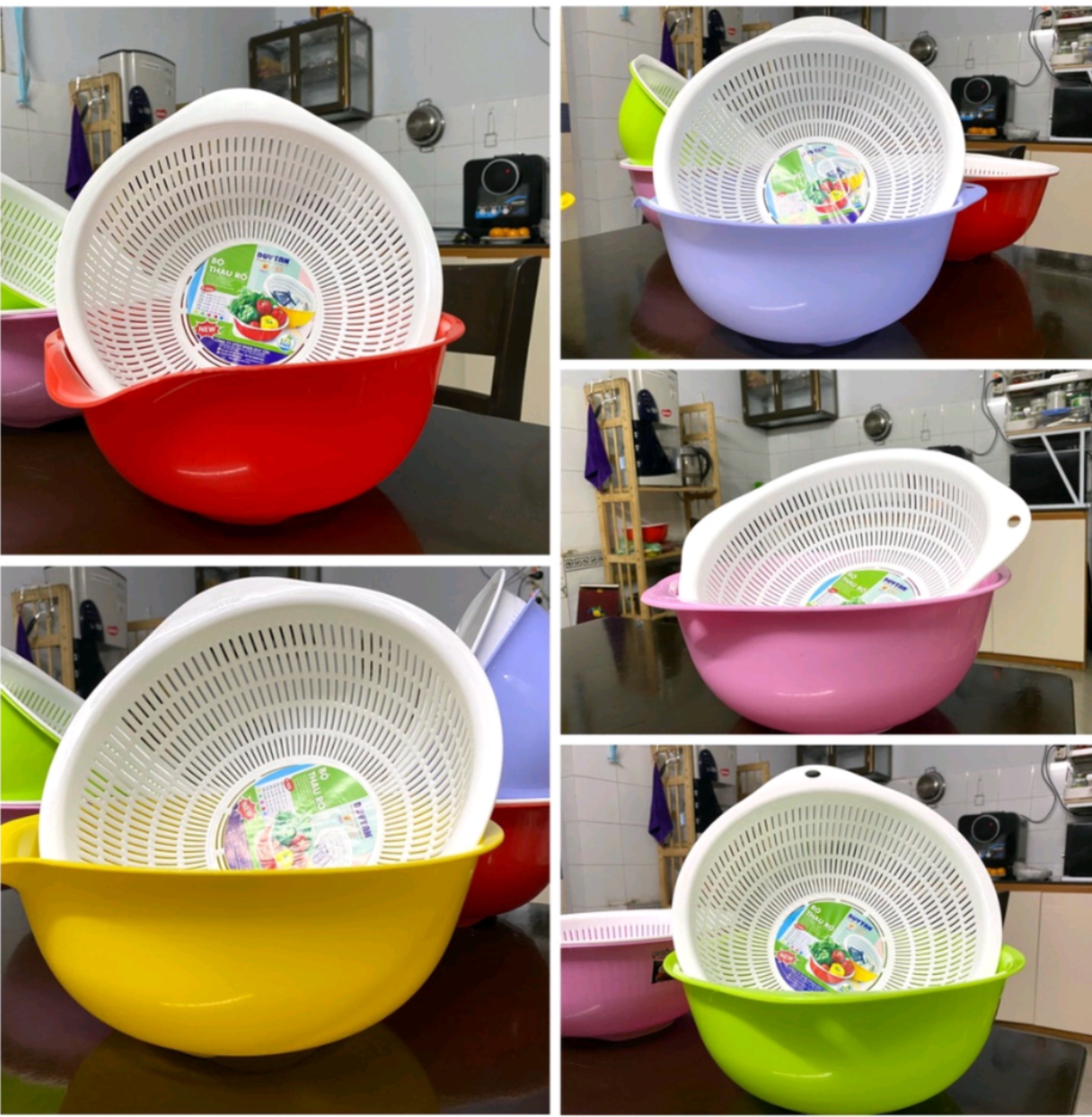 Bộ Thau Rổ Nhựa Duy Tân Nhiều Size