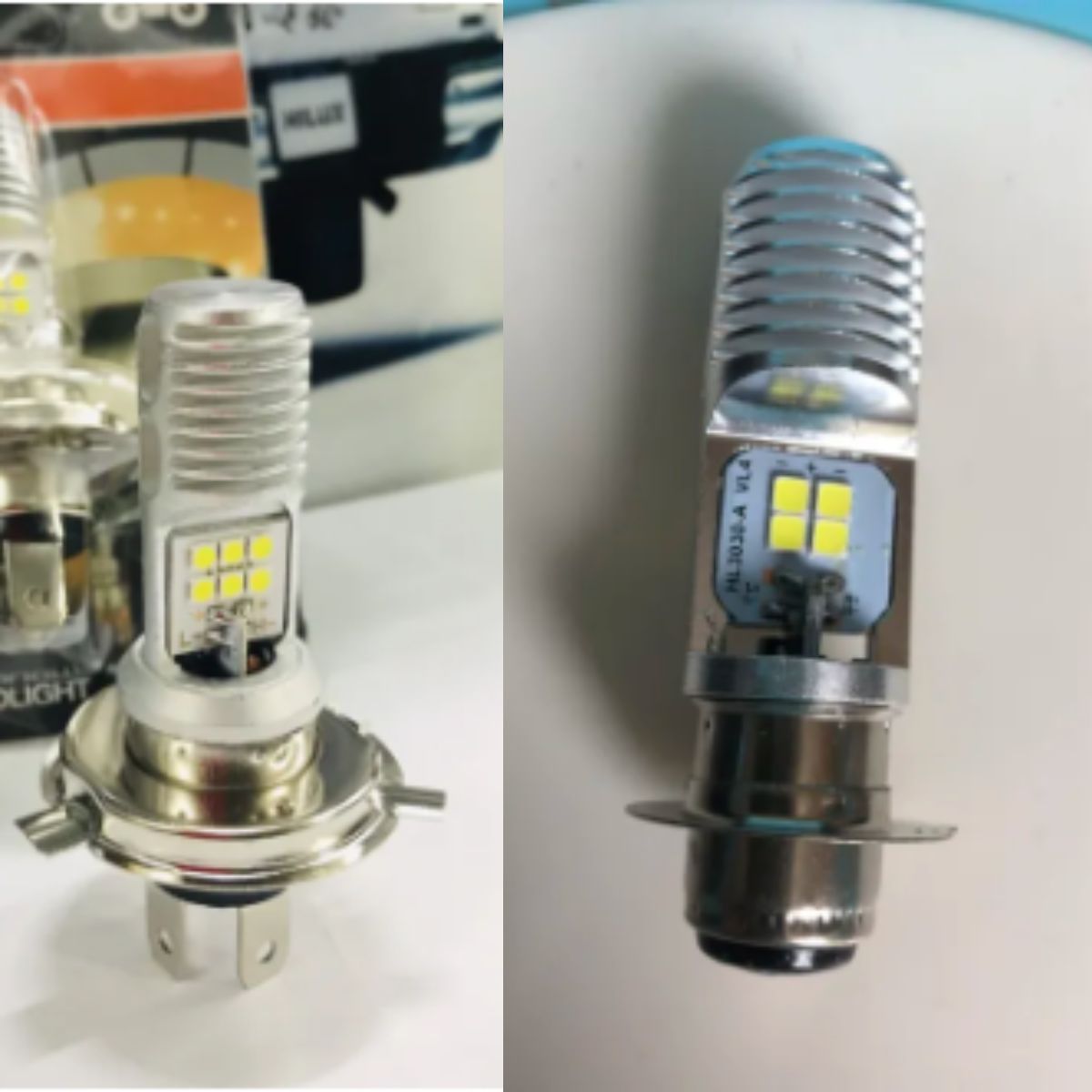 Đèn Pha Led OSRAM Chân H4,M5 với 6 Tim Led Dành Cho Xe Máy siêu sáng