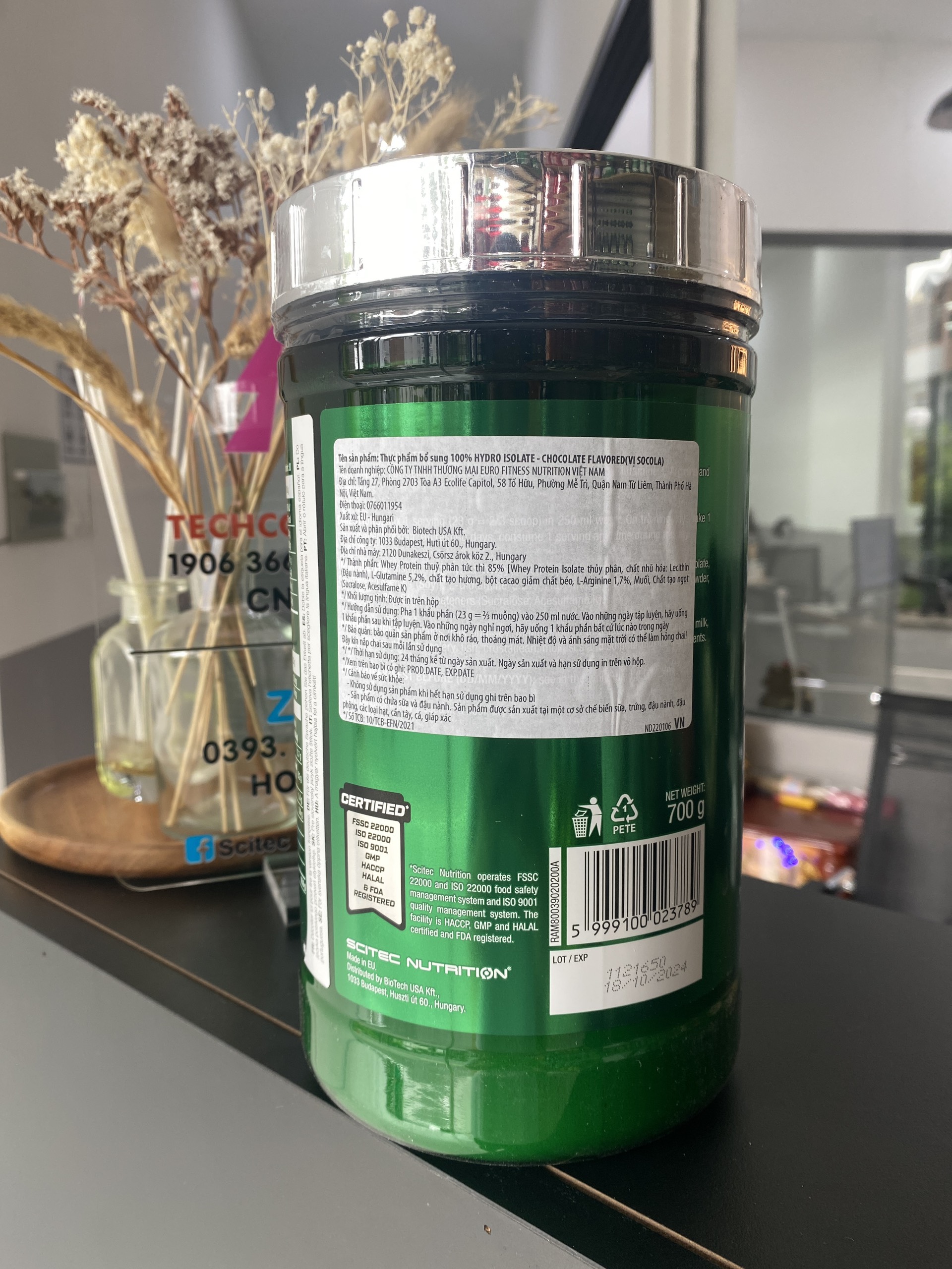 Whey Hydro Isolate Thủy Phân 100% Protein - Scitec Chính hãng