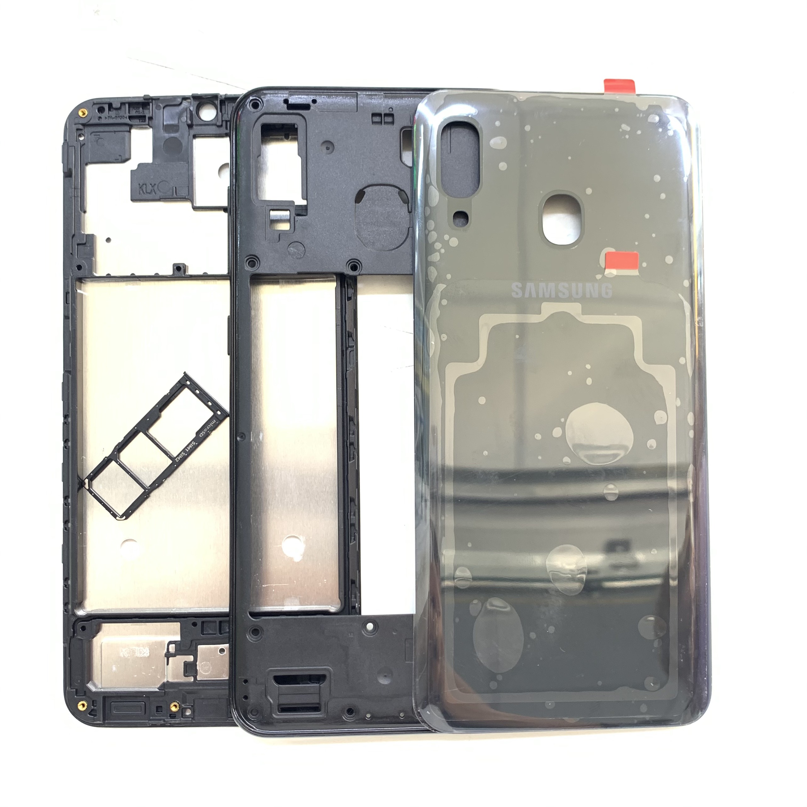 Shell rib phone Samsung Galaxy A20 Zin (sườn, back, declaration SIM)