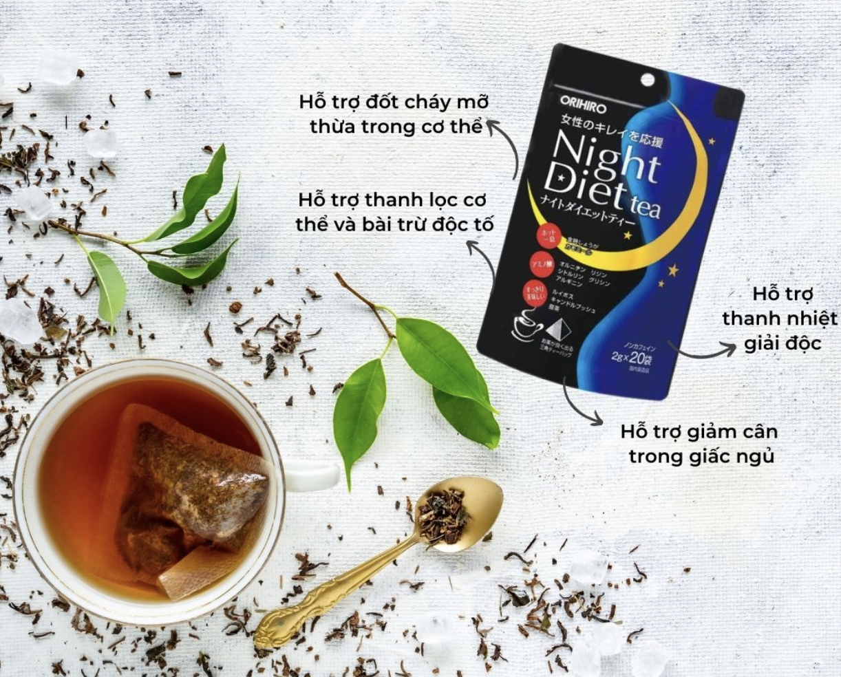 Trà Giảm Cân Night Diet Tea Orihiro 24 gói