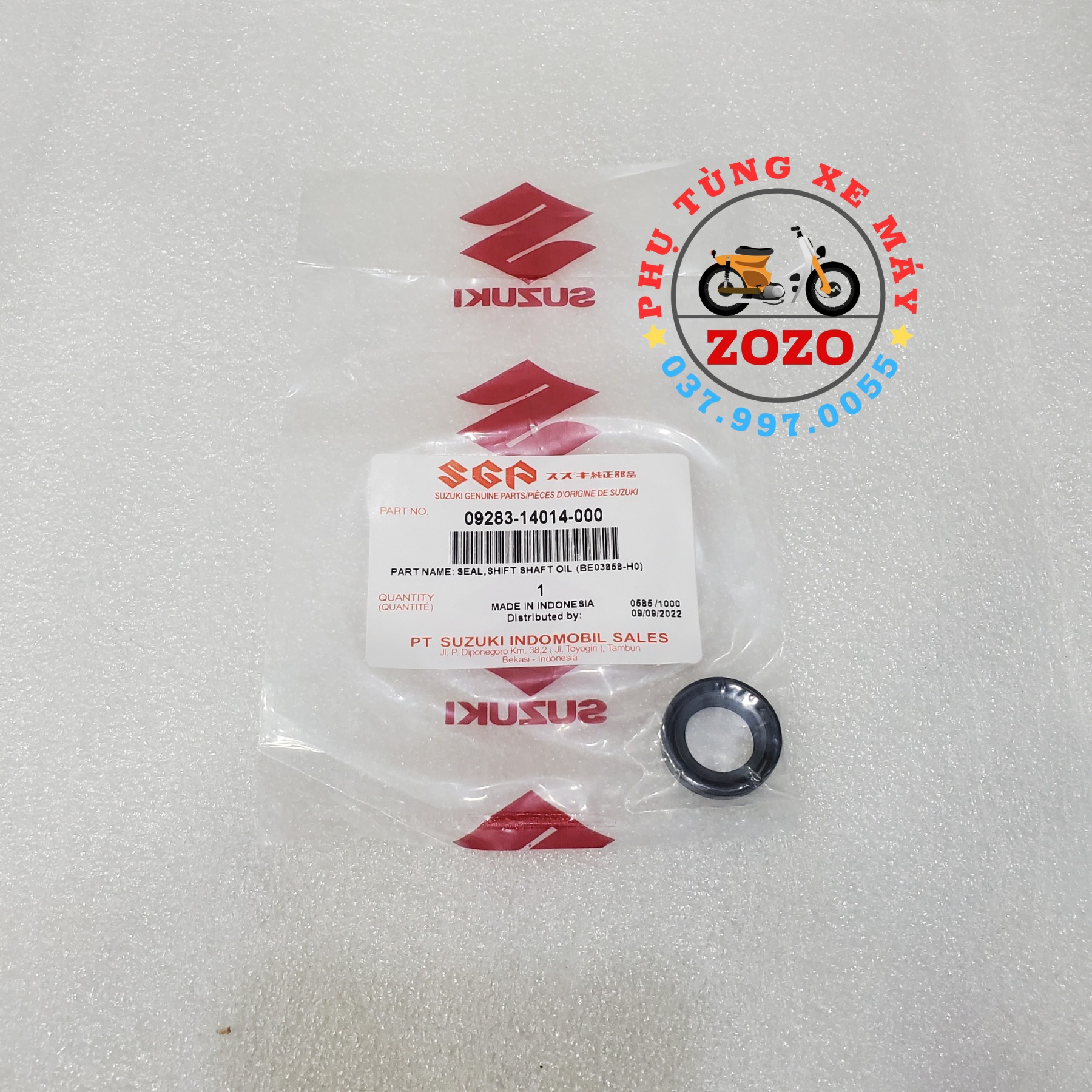 Phốt cần số raider, raider fi, satria fi zin indonesia - 09283-14014-000