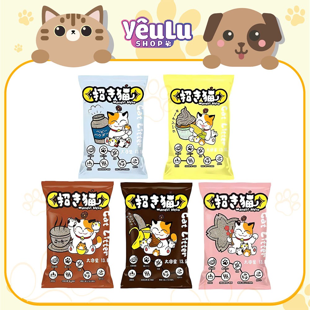 Cát Vệ Sinh Cho Mèo Maneki Neko 5L