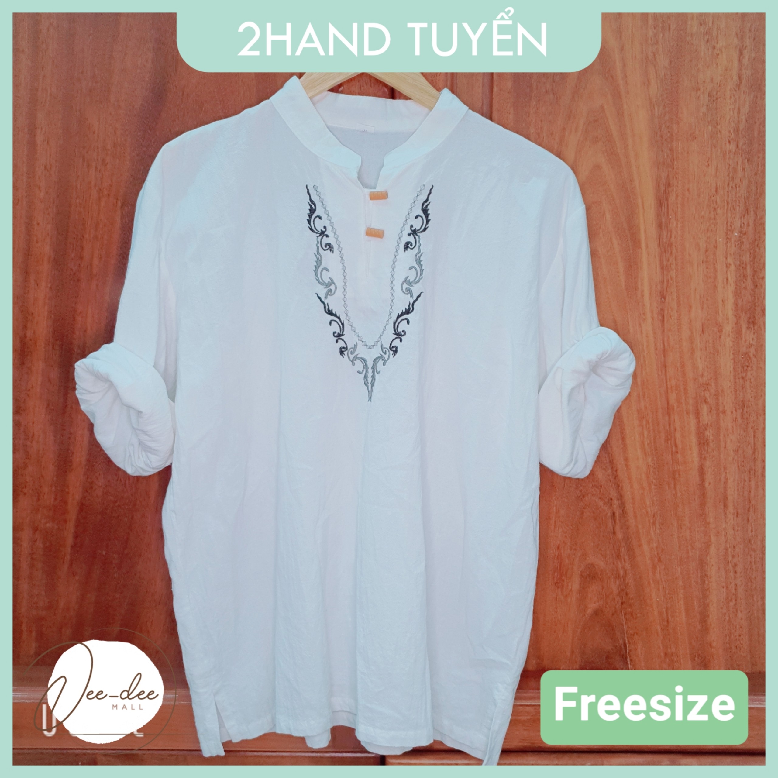 [2Hand] Áo sơ mi xô Hàn Quốc