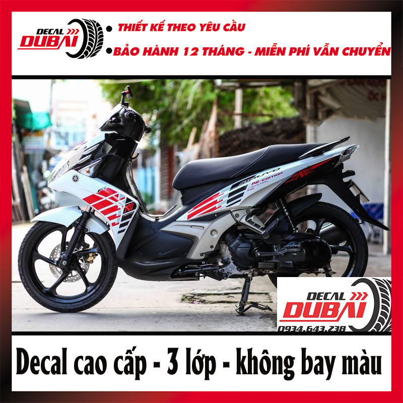 Tem Trùm Nouvo 5 Trắng Đỏ Đen