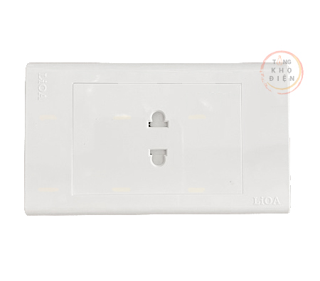 Mặt 1 ổ cắm LiOA (âm tường + lắp nổi)