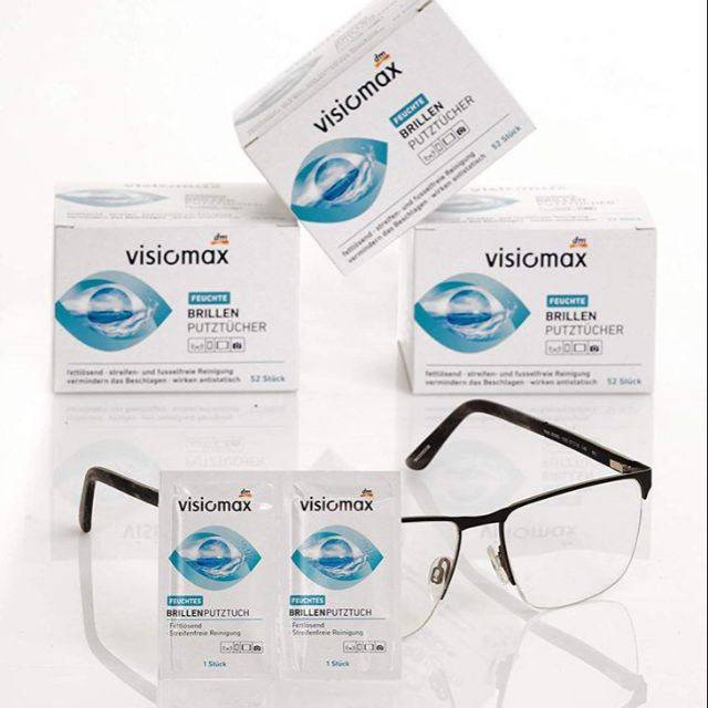 [Hàng Đức] Khăn giấy lau kính VISIOMAX