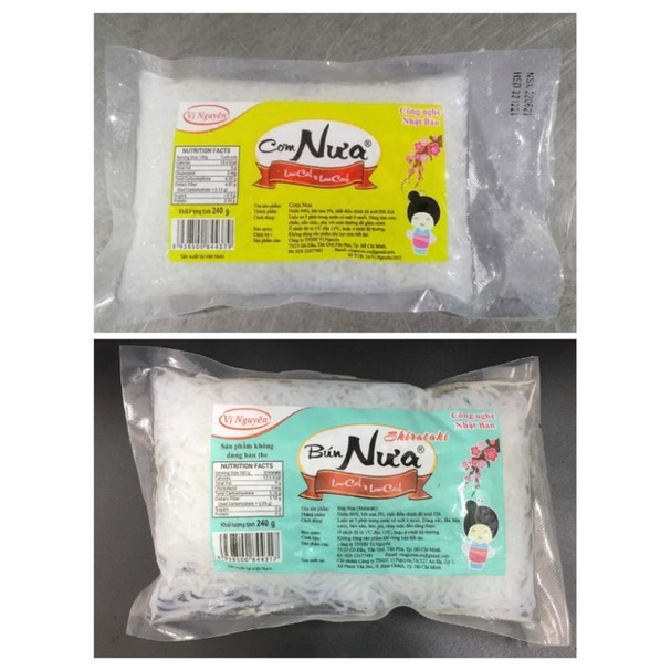 Combo 10 gói bún nưa/mì nưa/miến nưa/phở nưa ăn keto, das