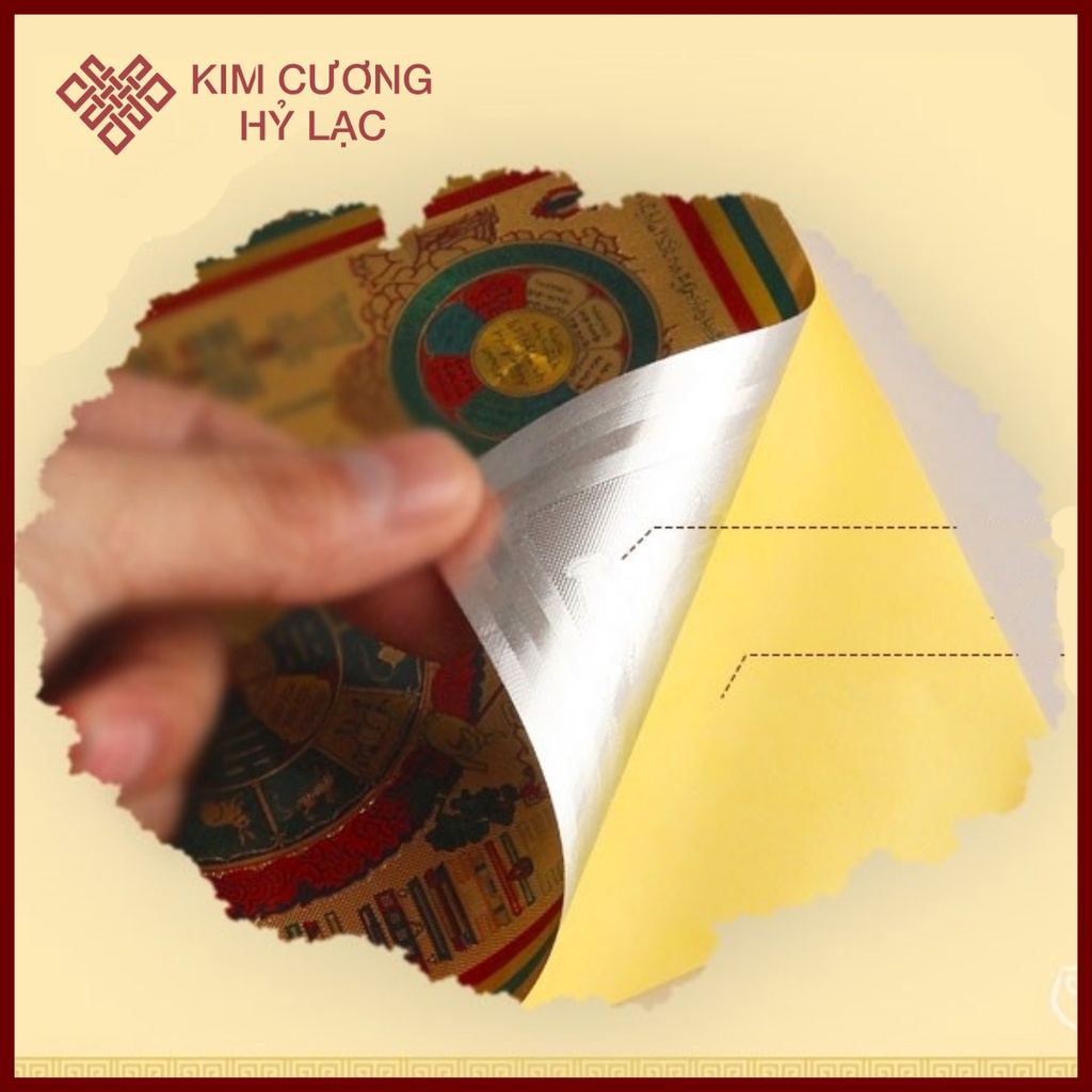 Decal Dán Văn Thù Cửu Cung Mật Tông [Kim Cương Hỷ Lạc] 12 Cm