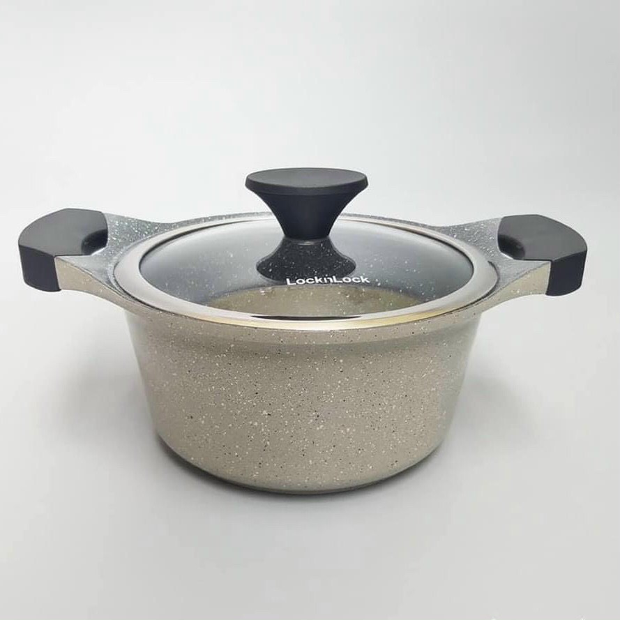 [HCM]Nồi Lock&Lock dòng Stone 7 lớp 20cm LCA6202D-IH
