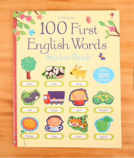 Usborne Sticker Book - 100 First english words