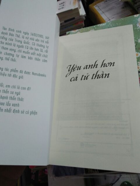 Sách - Yêu Anh Hơn Cả Tử Thần - Tào Đình