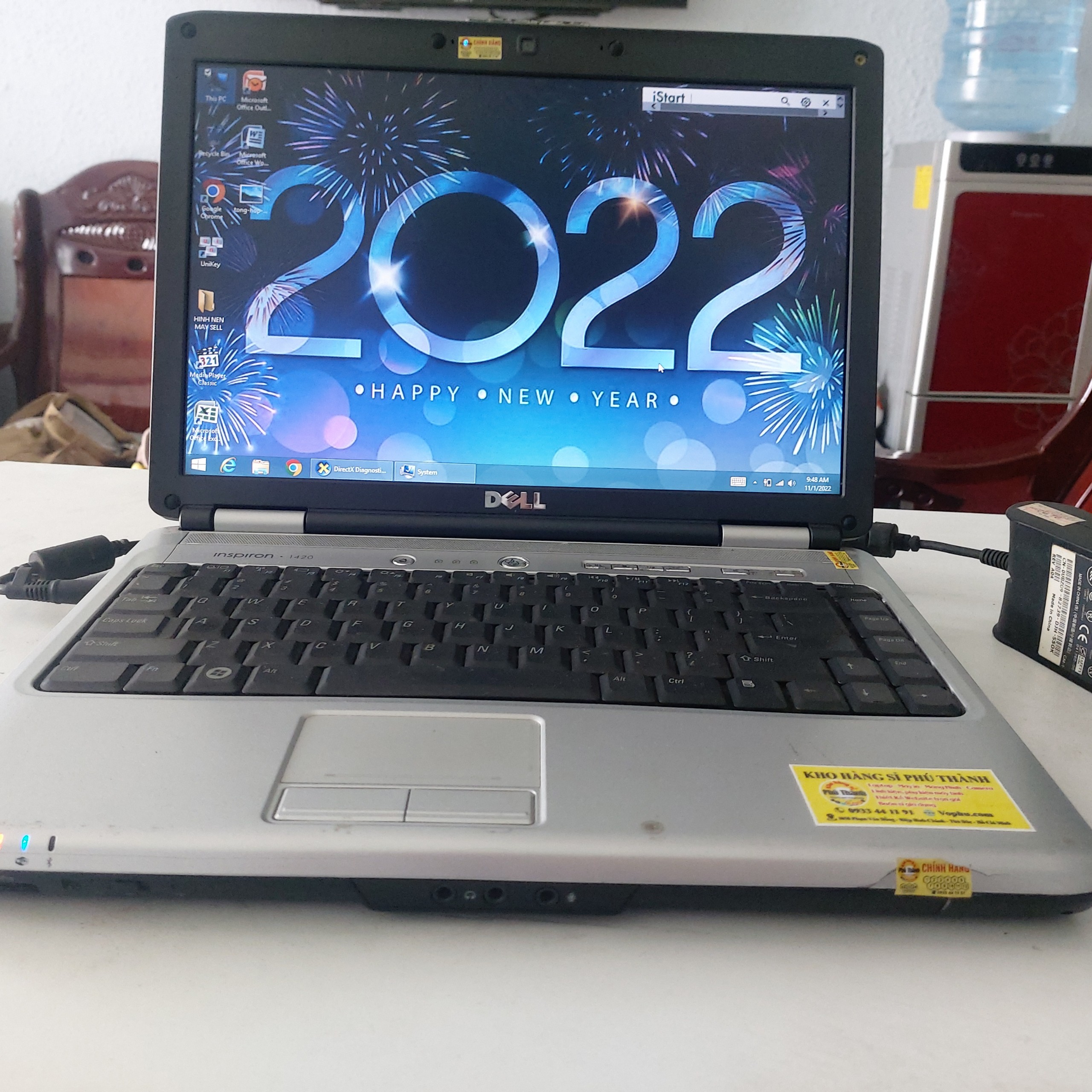 Laptop Dell 2022 inspiron 1420 ram 4Gb ổ cứng 120Gb Windows 8 bảo hành 7 tháng làm việc văn phòng, học tập ok