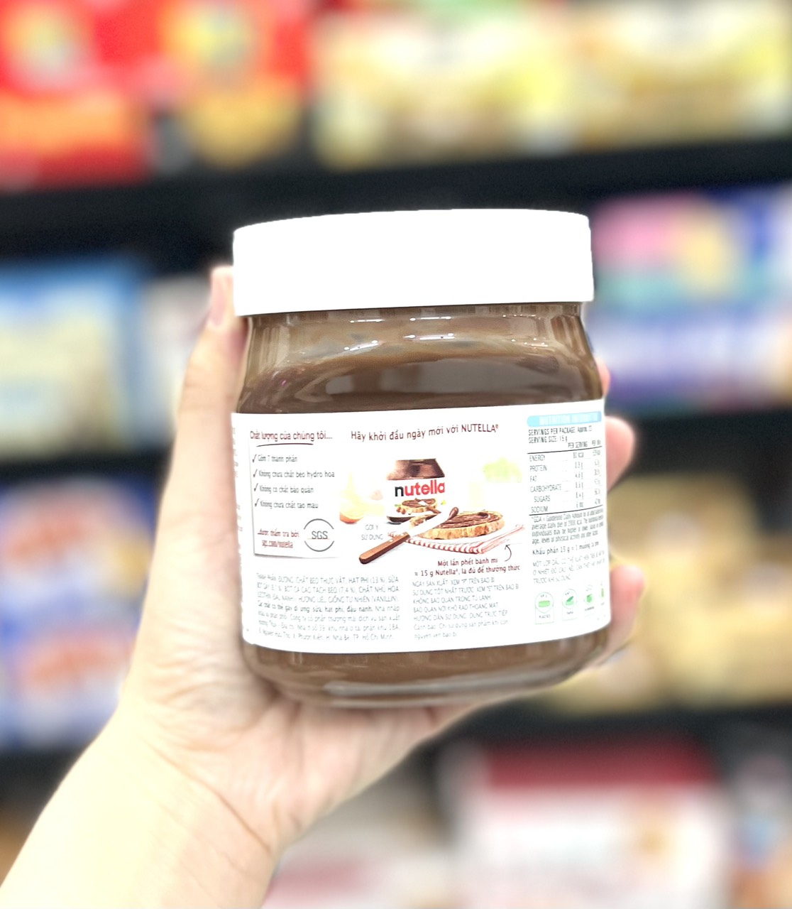 Mứt socola hạt dẻ Nutella hủ 230 gr nhập khẩu từ Úc