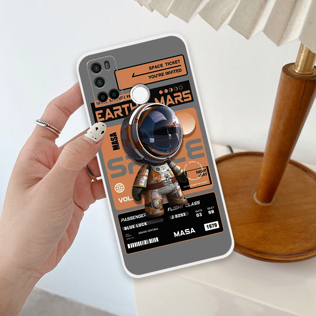Ốp lưng Vsmart Joy 4 phi hành gia astronaut 3D độc đáo