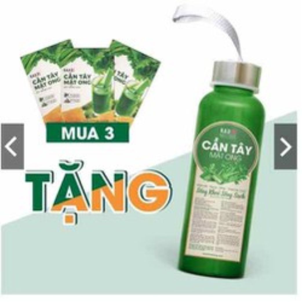 Combo 3 Hộp Cần Tây Mật Ong MẪU MỚI (Tặng 01 Bình Nước)