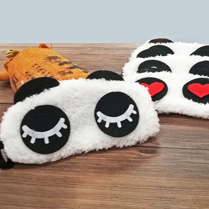 Set 2 Mặt nạ che mắt ngủ hình Gấu