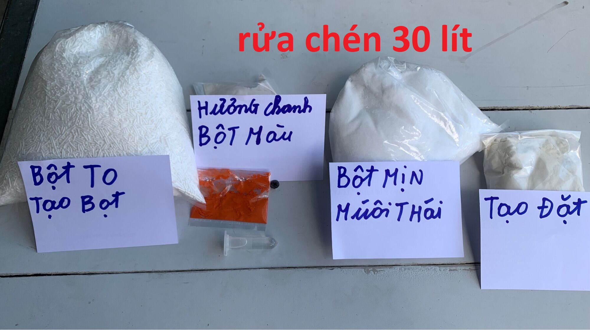 Bột pha nước rửa chén (10 lít) nước rửa chén siêu sạch hương chanh lix
