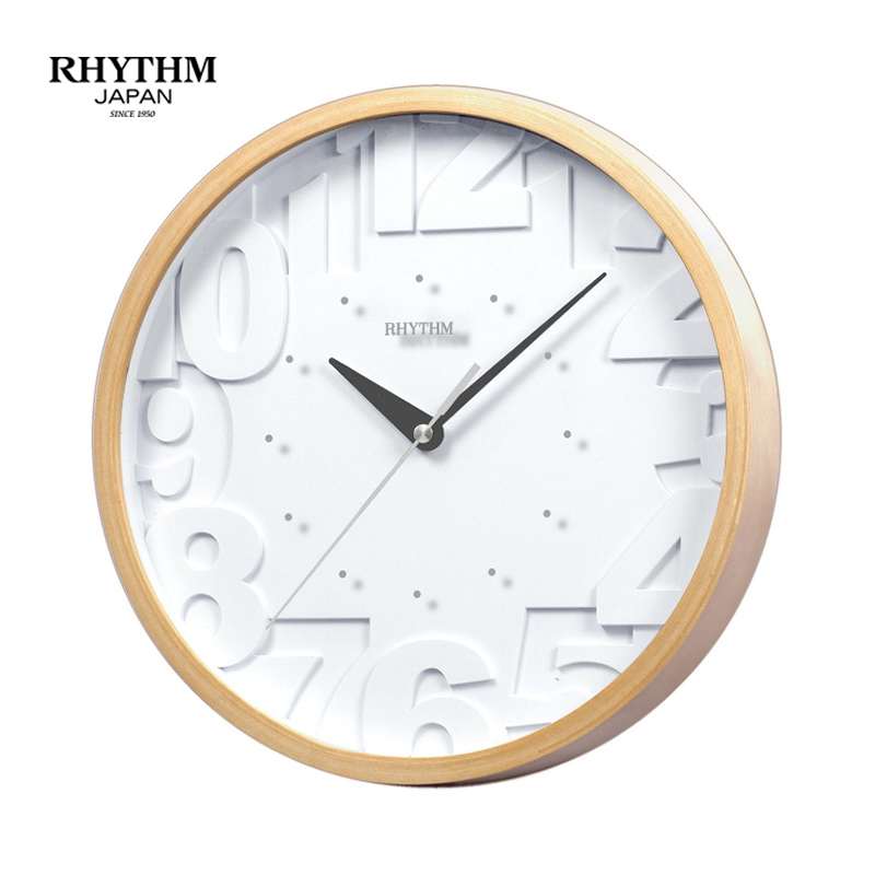 Đồng hồ treo tường rhythm cmg102nr07 wooden wall clocks