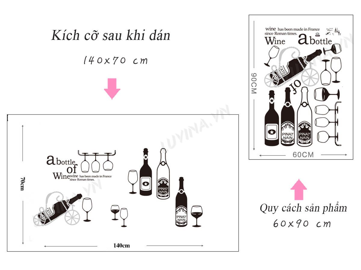 [HCM]Decal dán tường chùm đèn và bếp