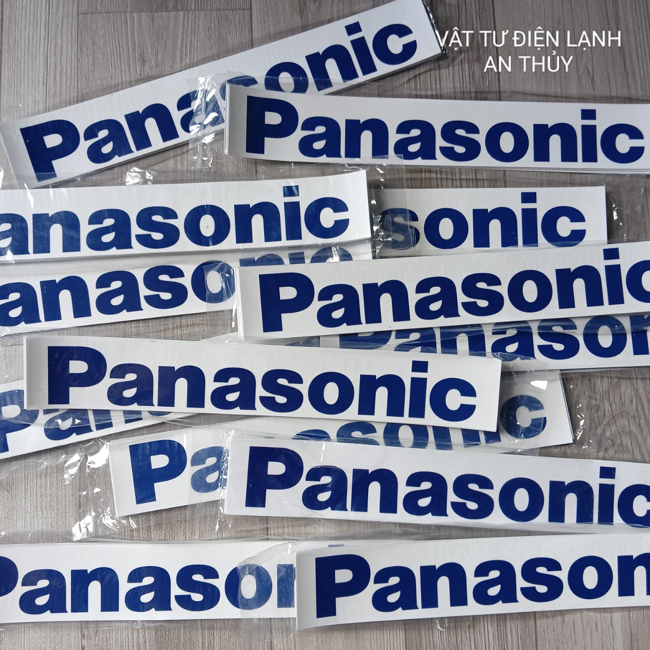 Combo 10 tem đuôi nóng panasonic mẫu lớn - tem trang trí điều hòa tên hãng