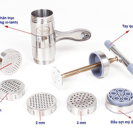 Dụng cụ làm bún mì tươi 5 đầu inox, tiện lợi, dễ làm, không gỉ, bền, dễ vệ sinh