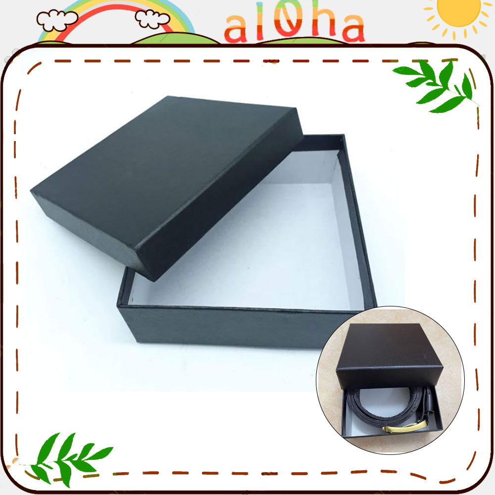 Box belt-Black Belt, size 13x13x5 cm, Art paper and cardboard material