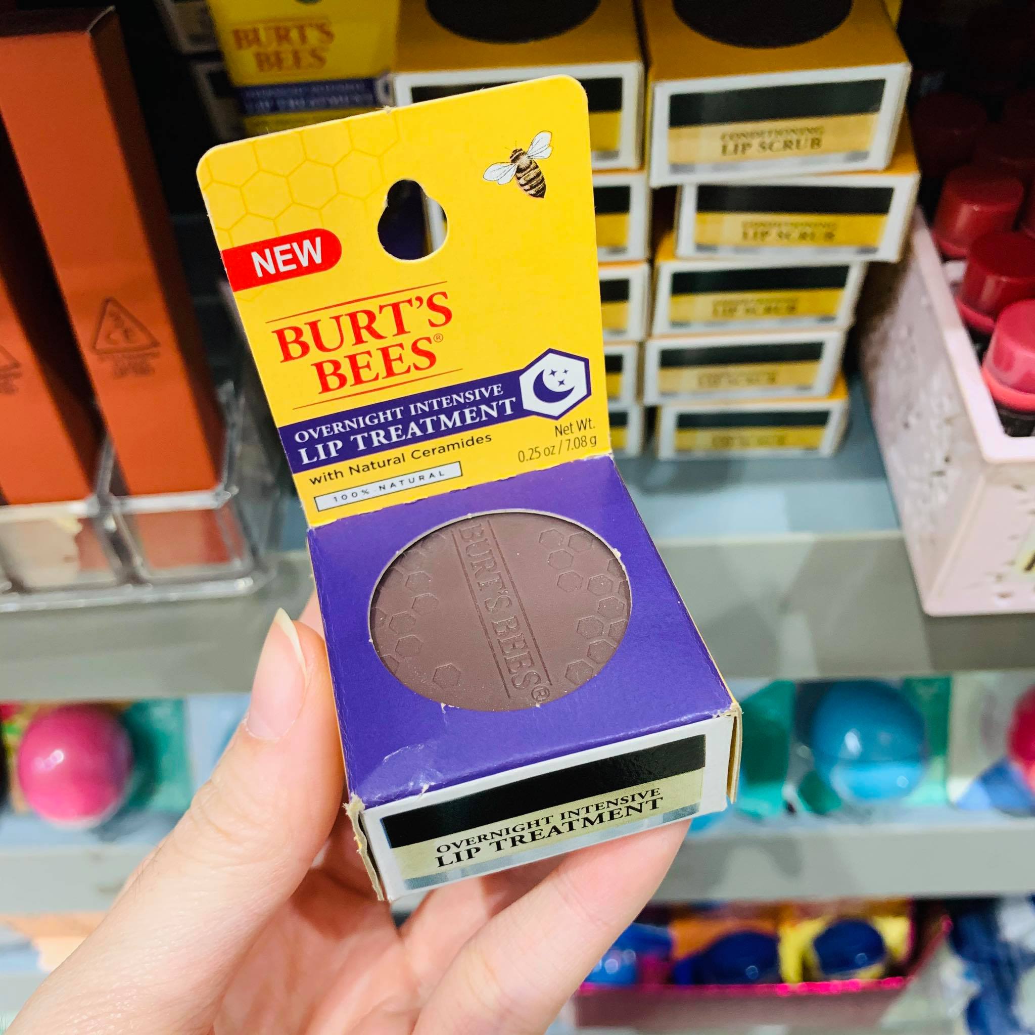 Son Dưỡng Burt’s Bees Overnight Intensive Lip Treatment (7.08g)