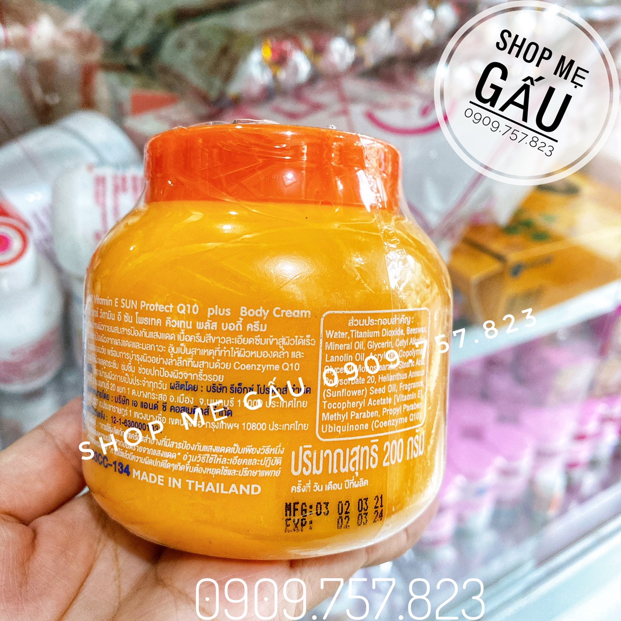Vitamin e nắp cam chống nắng 200g