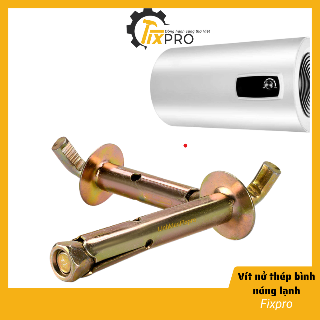 Vít nở thép treo bình nóng lạnh 10cm chất lượng tốt