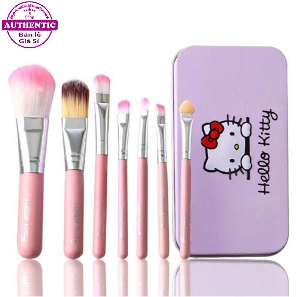 Bộ Cọ Trang Điểm Cá Nhân HELLO KITTY 7 Cây