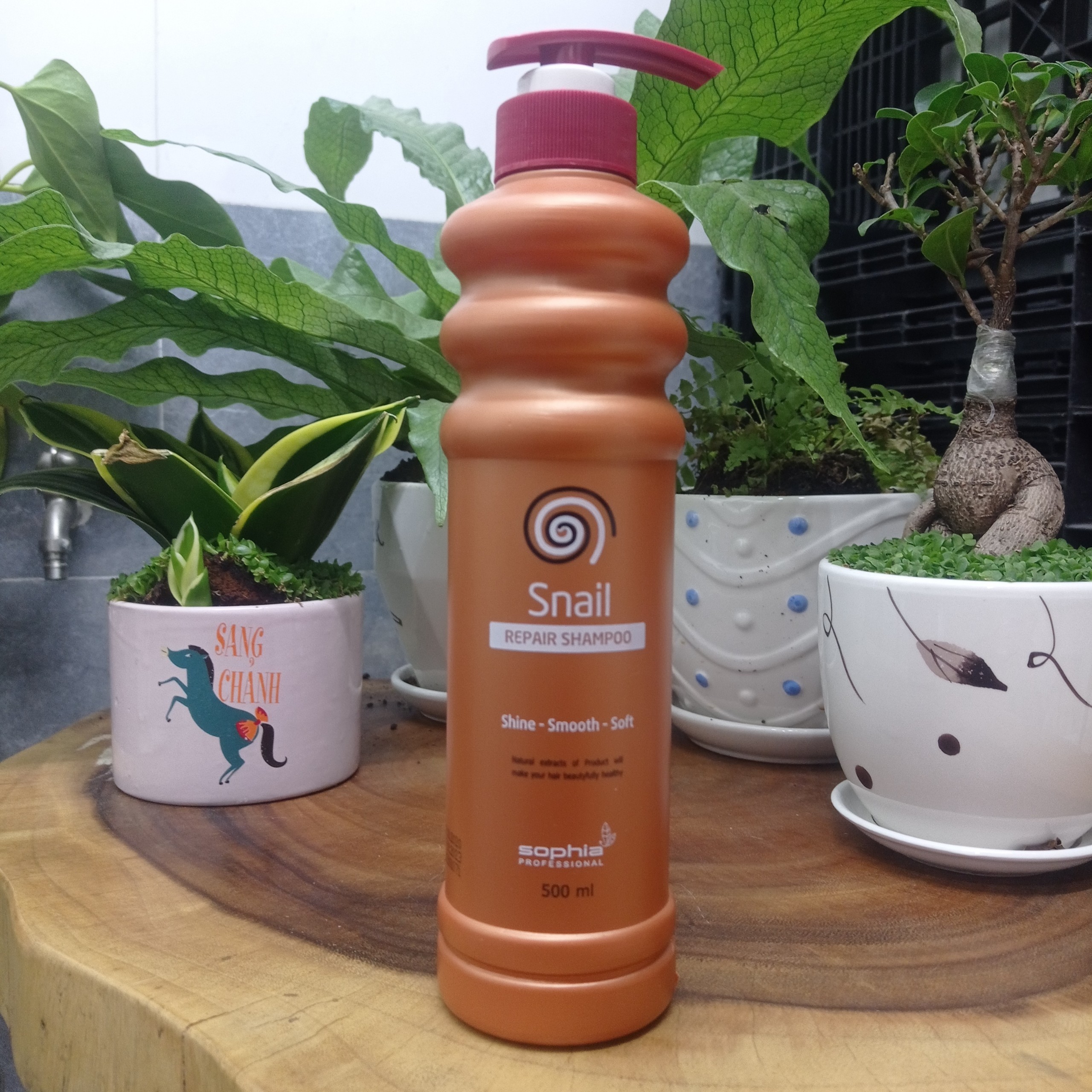 [HCM]Gội xả phục hồi tóc Snail Sophia Professional 500mlx2