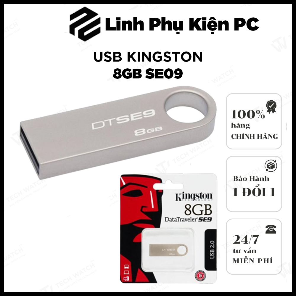 USB Kingston 8gb DT101( Hàng đủ dung lượng )