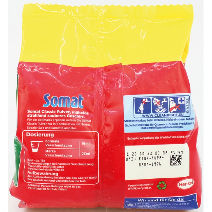 Bột Rửa Ly - Bát Somat 960g dành cho máy  - Đức