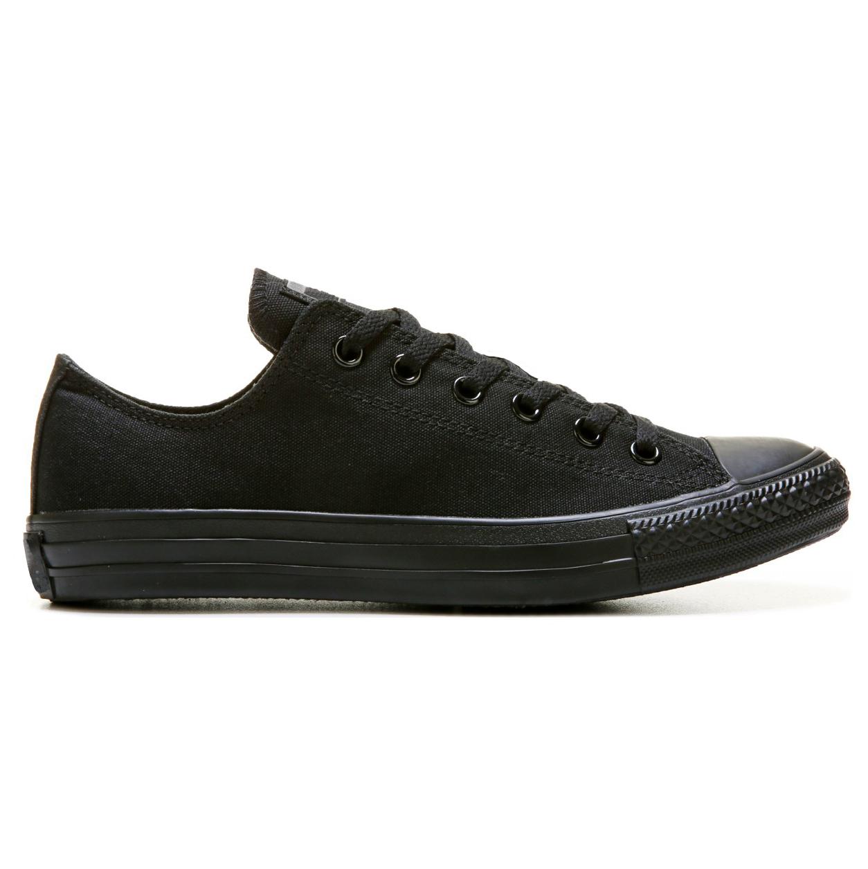 Giày Sneaker Vải Canvas CV1 Cổ Thấp Nữ - Full Đen