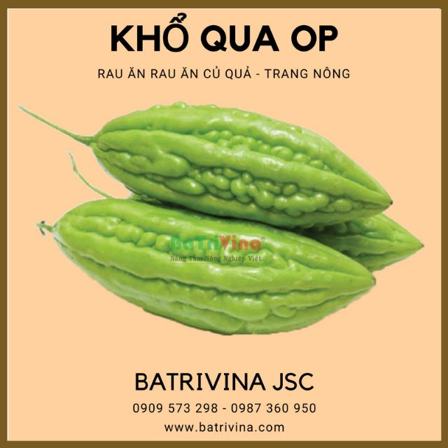 [HCM]Gói 10Gr Hạt Giống Khổ Qua Op Trang Nông Dễ Trồng Quanh Năm