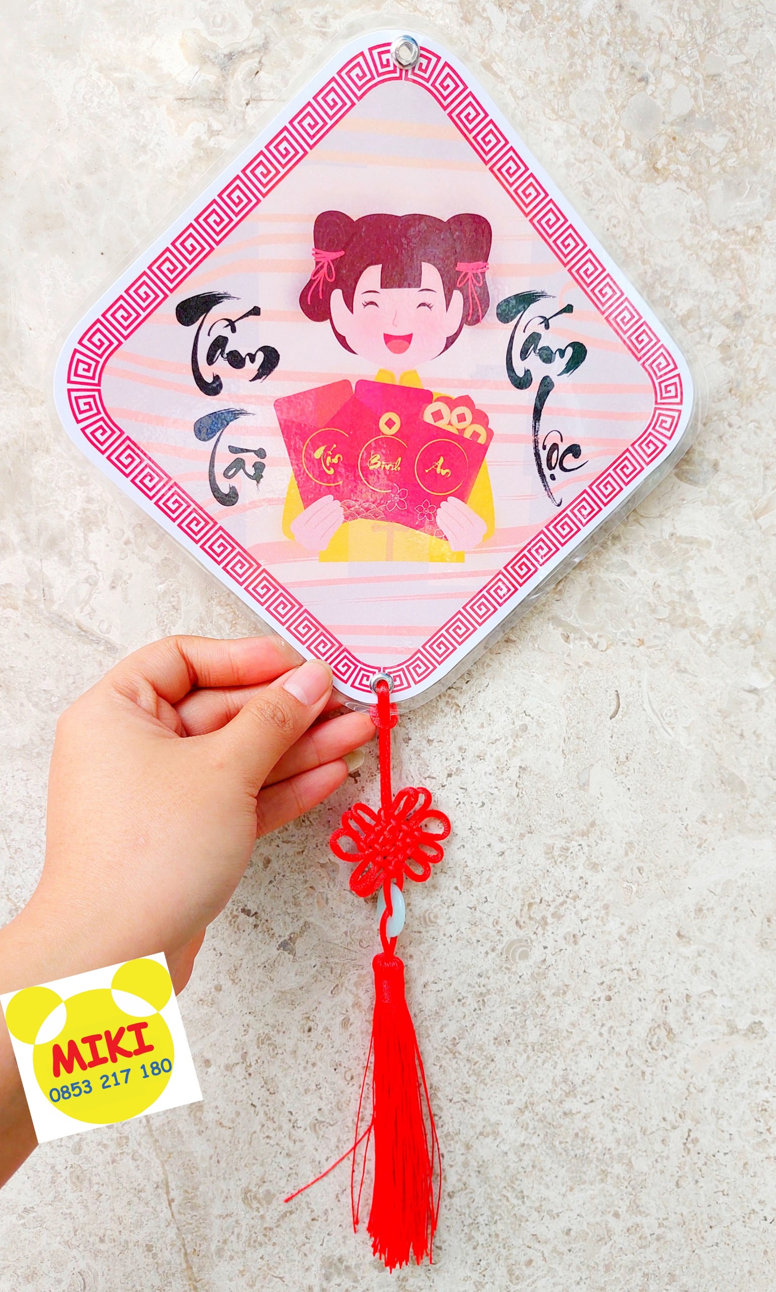BỘ BẢNG TREO TRANG TRÍ TẾT XUÂN ép plastic (Đồ dùng dạy học Miki)