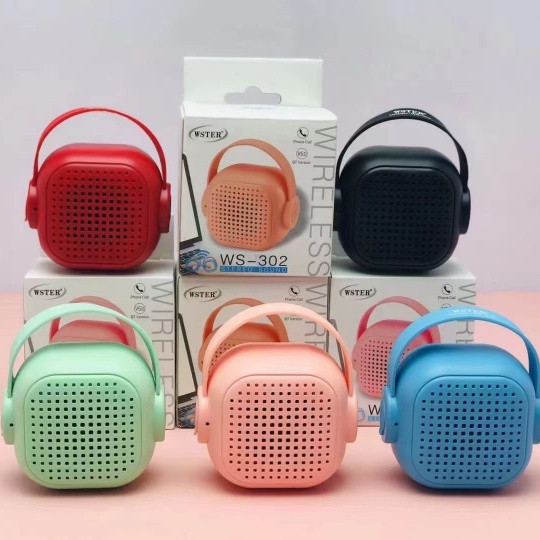 Loa bluetooth mini wster ws-302 cao cấp, loa bluetooth bass mạnh, âm thanh siêu chất bảo hành 1 đổi 1