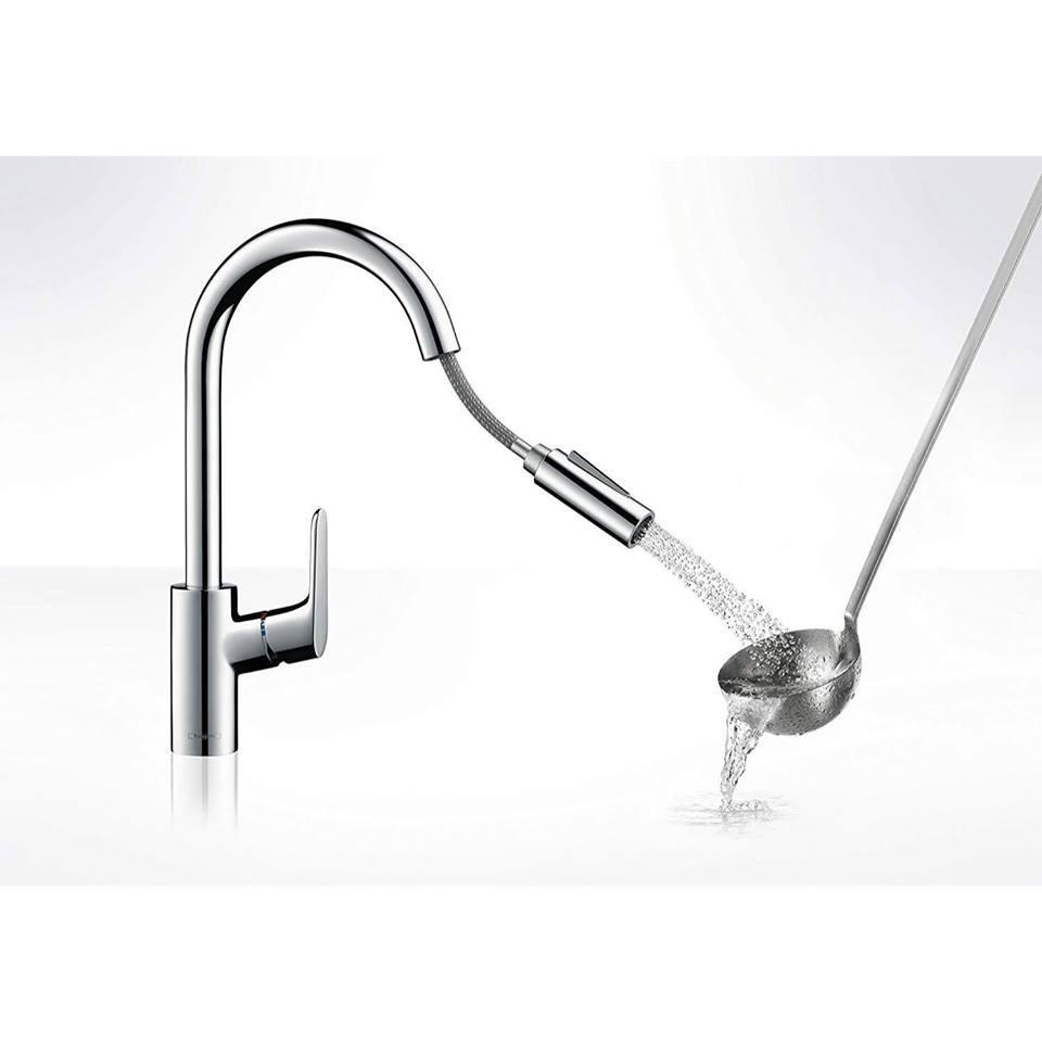 (Hàng Đức) Vòi bếp rút dây Hansgrohe Focus 31815000