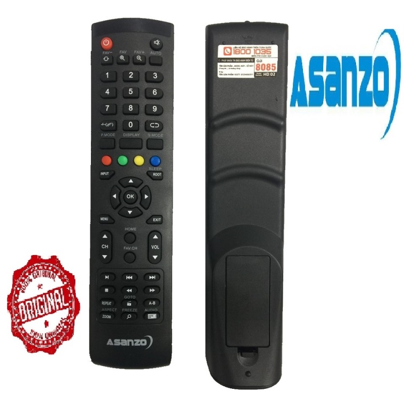 Bảng giá Remote điều khiển tivi ASANZO smart mẫu 6