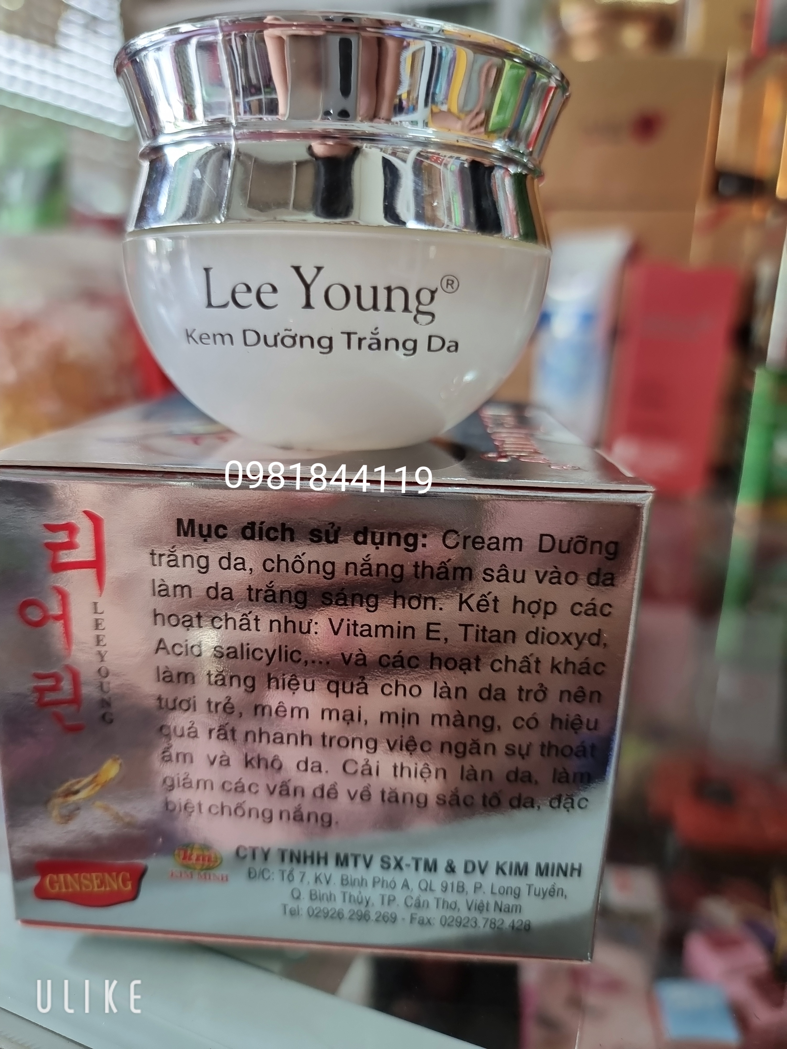 [HCM]kem lee young dưỡng trắng da 15gr