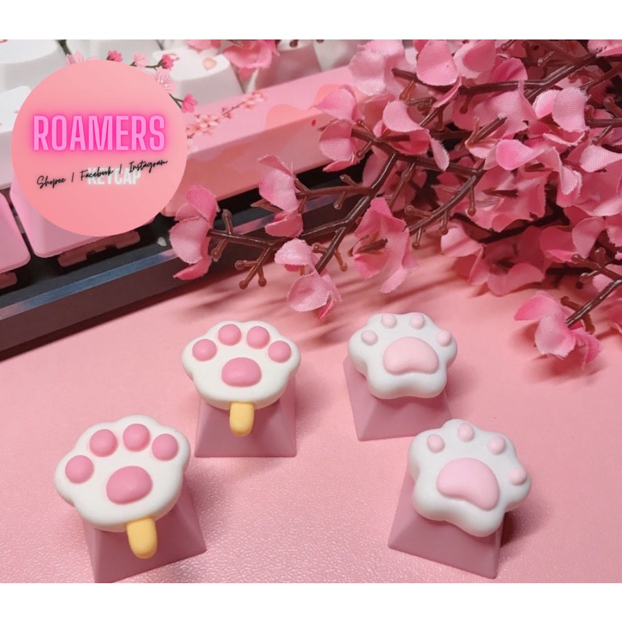 Keycap cute dễ thương lẻ chân mèo Nút Bàn Phím Cơ