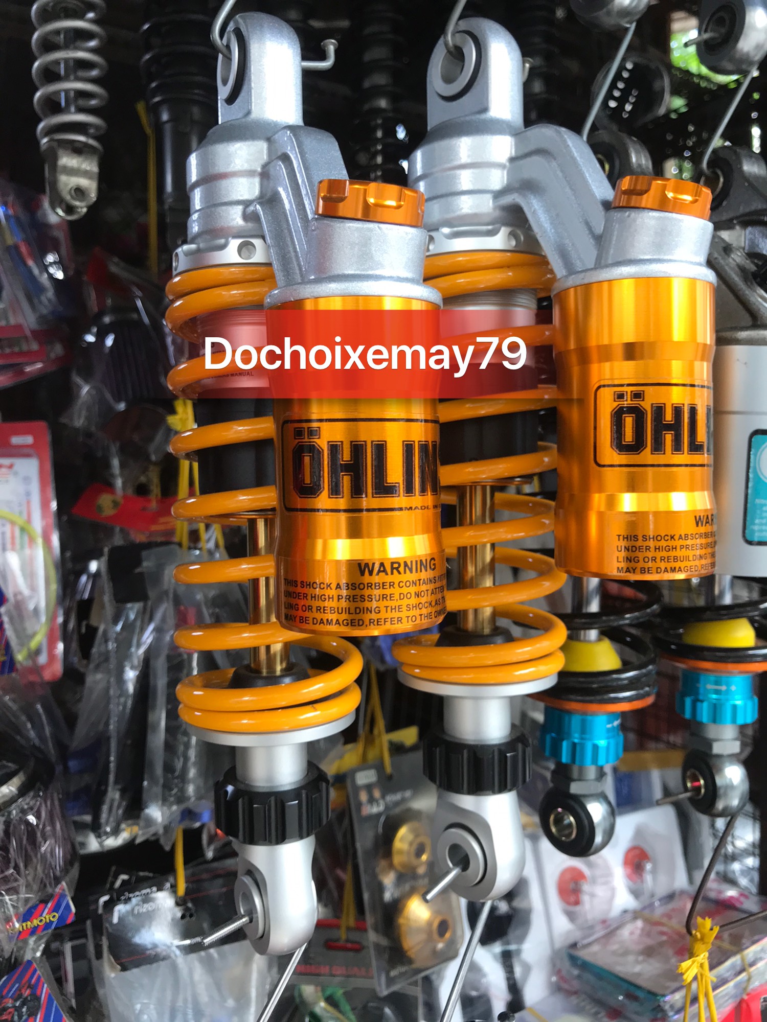 Phuộc Ohlins bình dầu gắn Sirius
