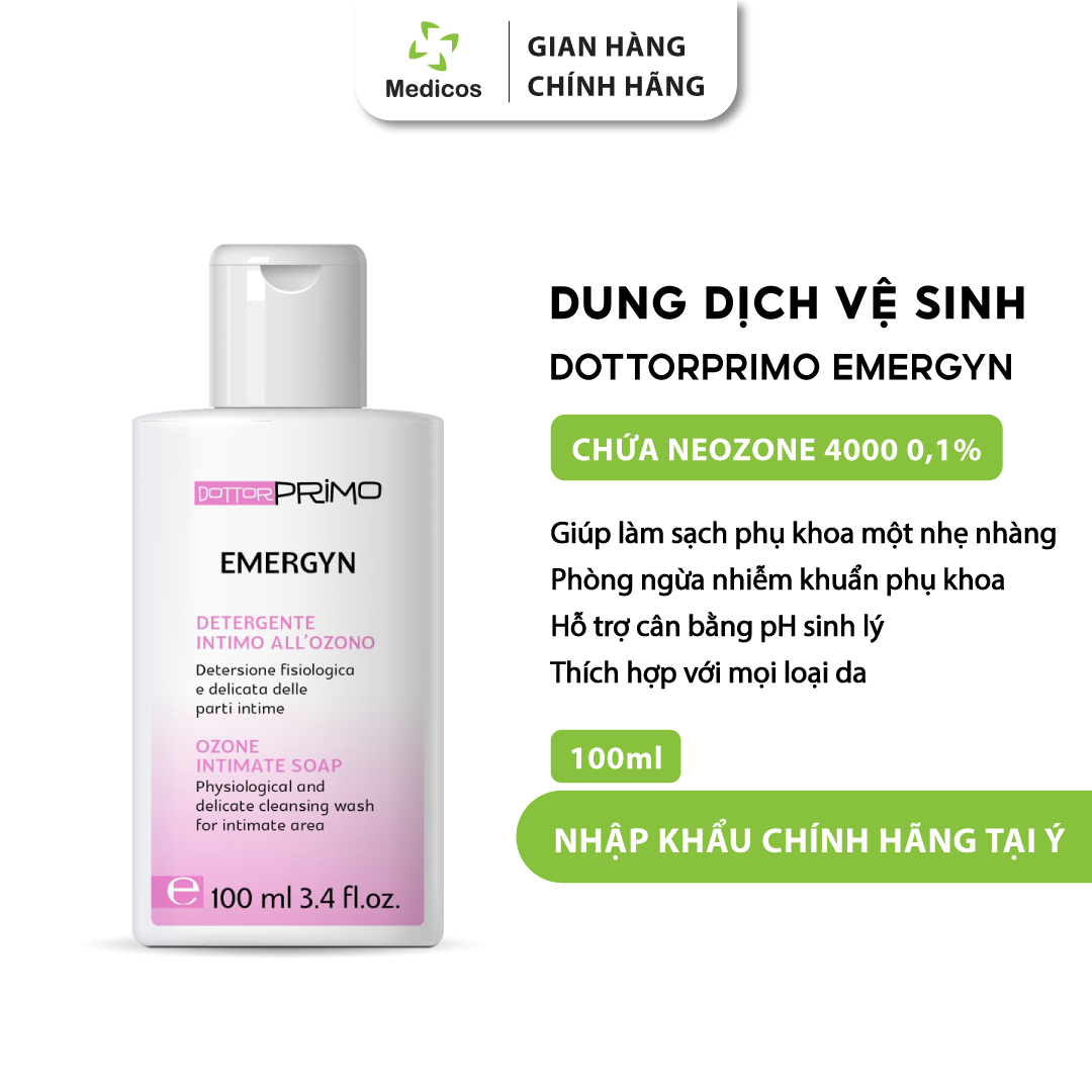 [HCM]Dung Dịch Vệ Sinh Phụ Nữ DottorPrimo Emergyn 100ml