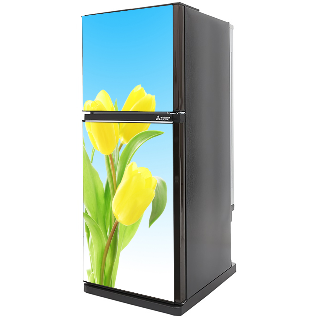 [HCM]decal dán trang trí tủ lạnh - hoa tulip