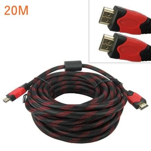 Cáp tín hiệu HDMI chống nhiễu dài 20m VS - loại tròn bọc dù chống đứt  - Nhất Tín Computer